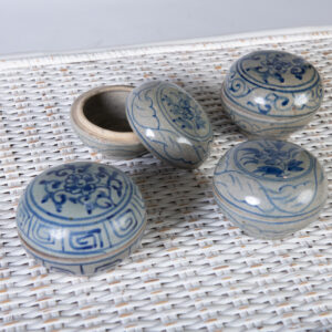 Caja Cerámica con tapa Azul Chica