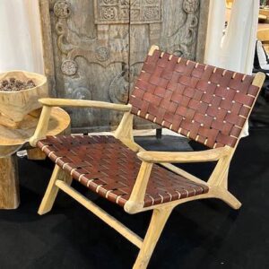 Poltrona Cuero con apoyabrazo