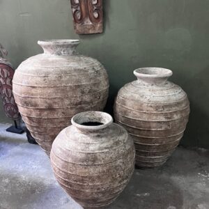 Terracotta Whitewash Set x 3
